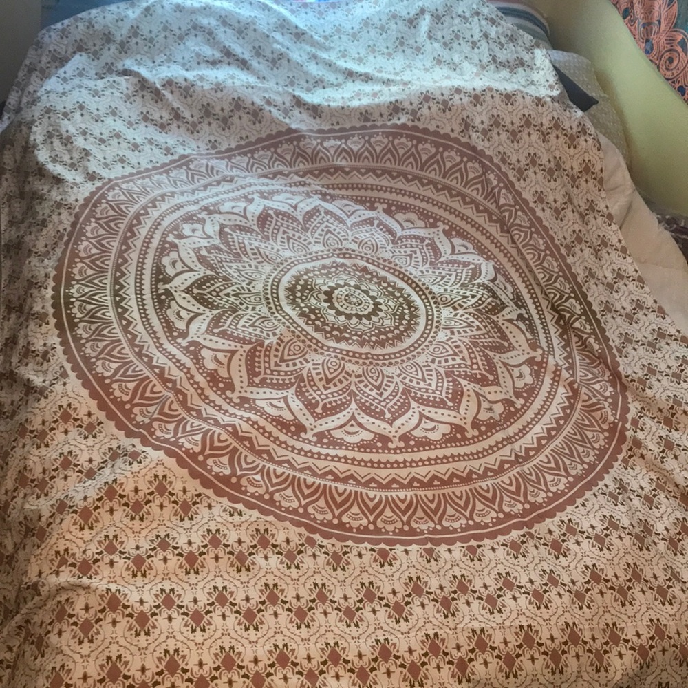 Large Neutral Colored Tapestry. Brand New.
